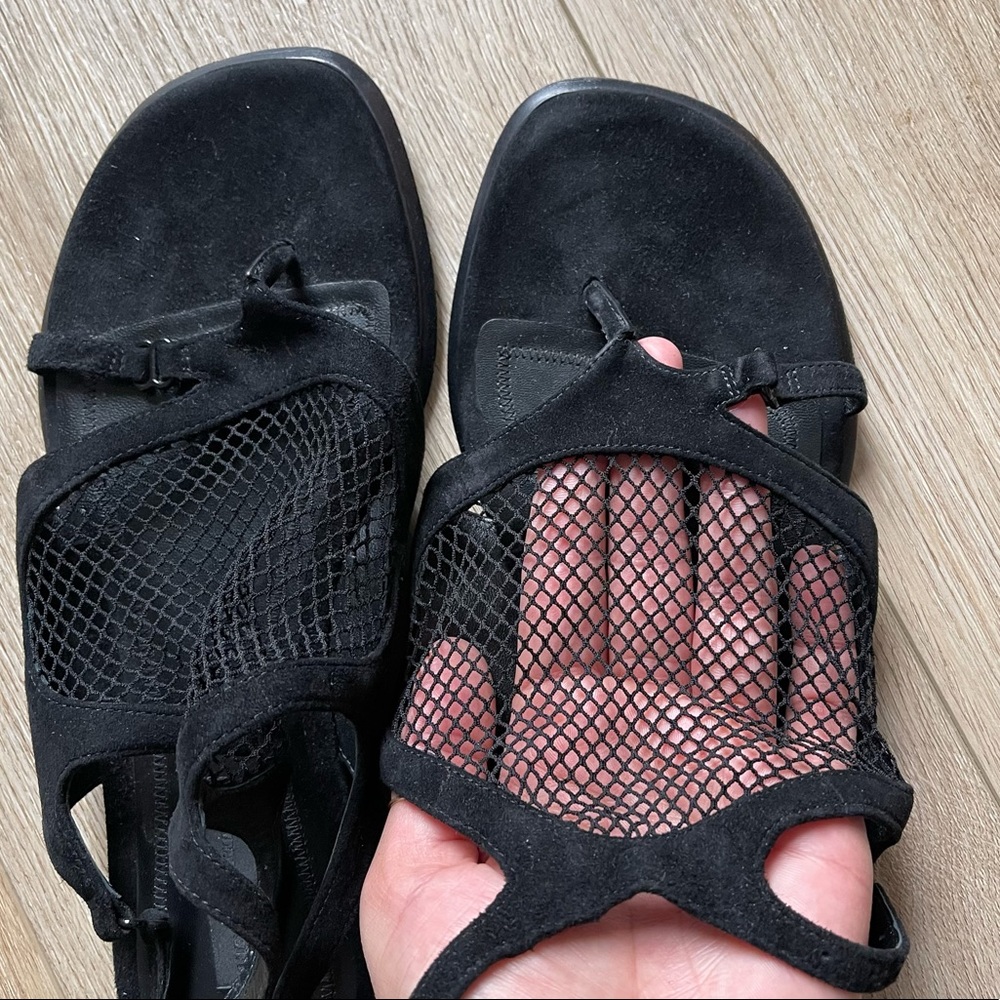 Alexander Wang Gaia Mesh And Suede Sandals View 4